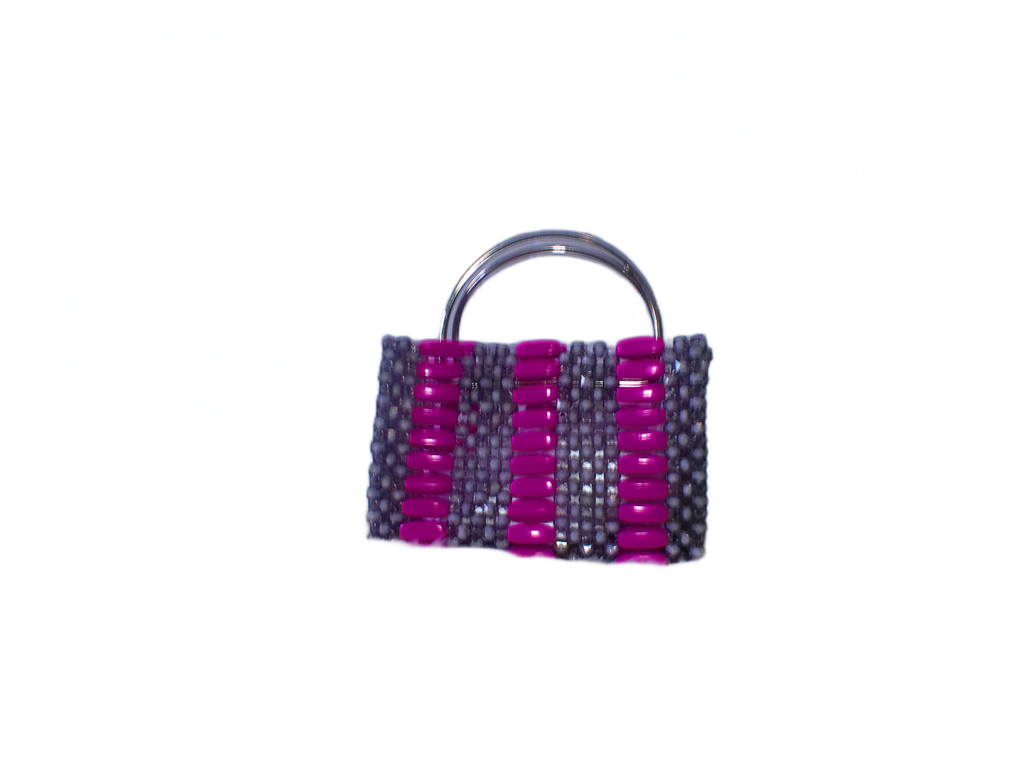 Pink Beaded Tote – Handcrafted Summer Handbag