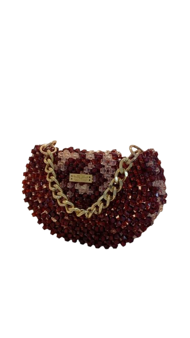 Brown Pearls  Handbag