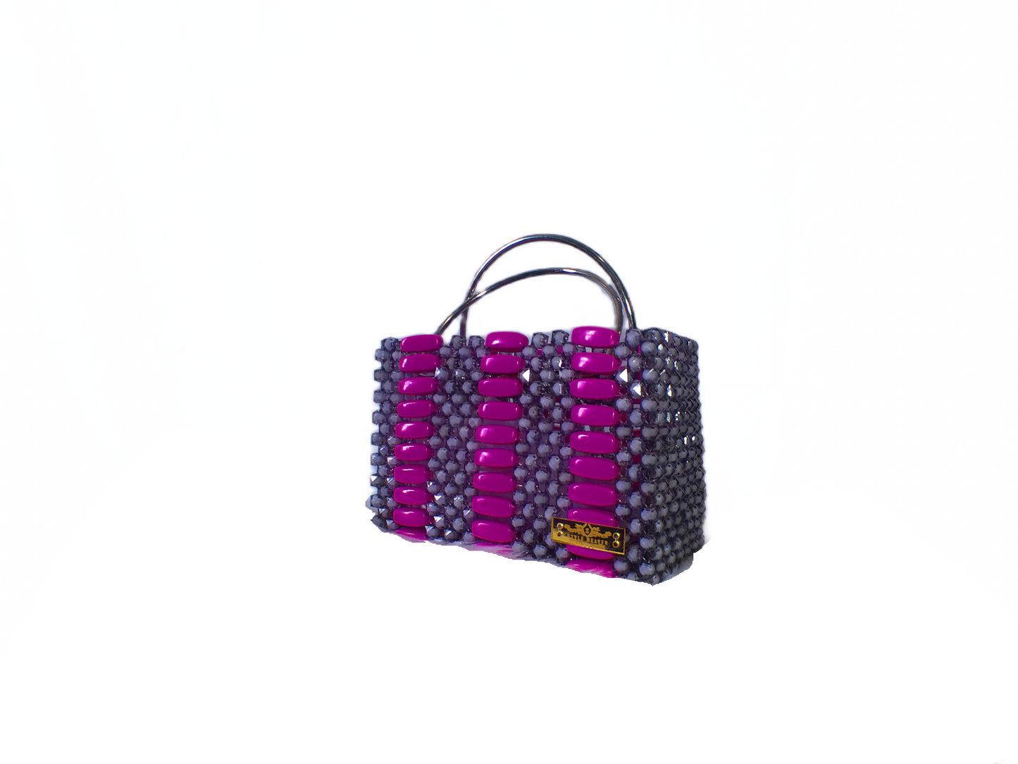 Pink Beaded Tote – Handcrafted Summer Handbag